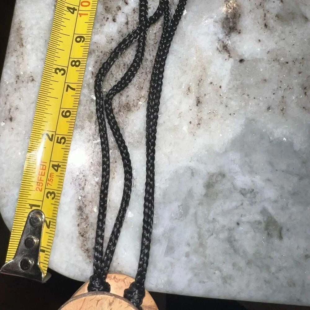 Vintage, Brown Beaded Belt, Black Cord, Cosplay Costume Accessory, Women’s OS